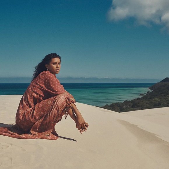 Spell Rust Maxi Dress like NEW - Picture 2 of 15